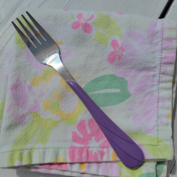 Fiesta Lilac Small Fork ~ Retired Color & Item ~ GUC ~ Fiestaware ~ Post-86 - Picture 5 of 16